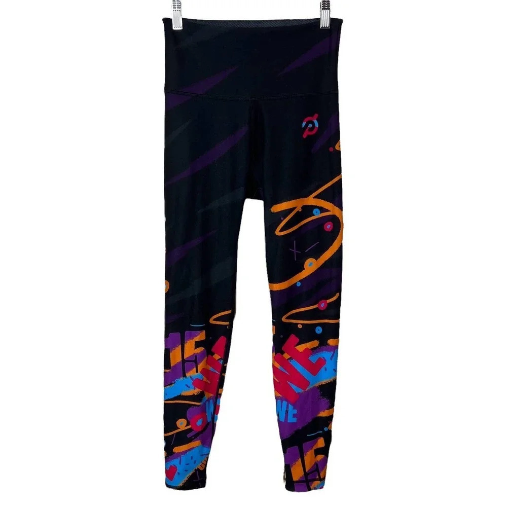 Peloton x‎ With Active Hust Wilson BHM High Waist Leggings in Black Multi